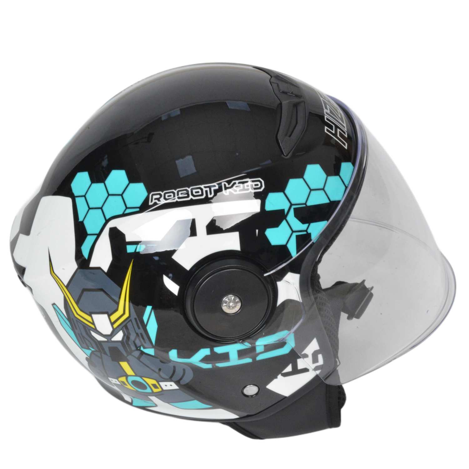 Шлем мото открытый HIZER J511 №2 blue/black (M) детский